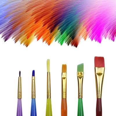 Free Samples Watercolor Nylon Acrylic Brush for Paint