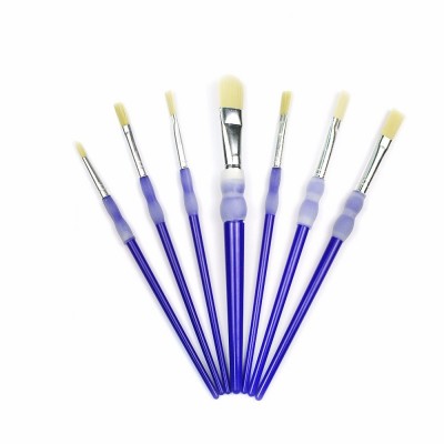 7 PCS High Quality Rubber Ferrule Baker Acrylic Nail Polish Trade Automatic Paint Brush